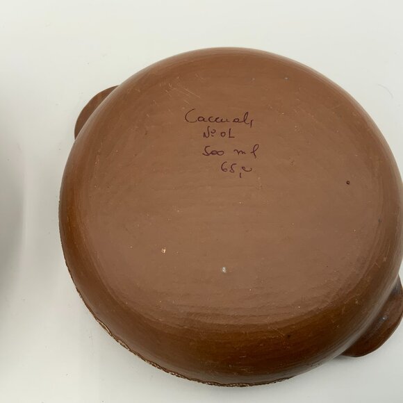 Handmade Traditional Clay Caccuali Casserole with Lid 500 ML - Picture 10 of 10